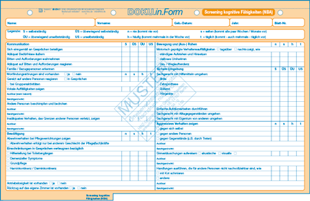 Screening kognitive Fähigkeiten