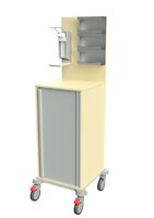 3 ABS-Körbe hinter der Jalousie, Müllbehälter, Desinfektionsmittelspender, Handschuhboxhalter