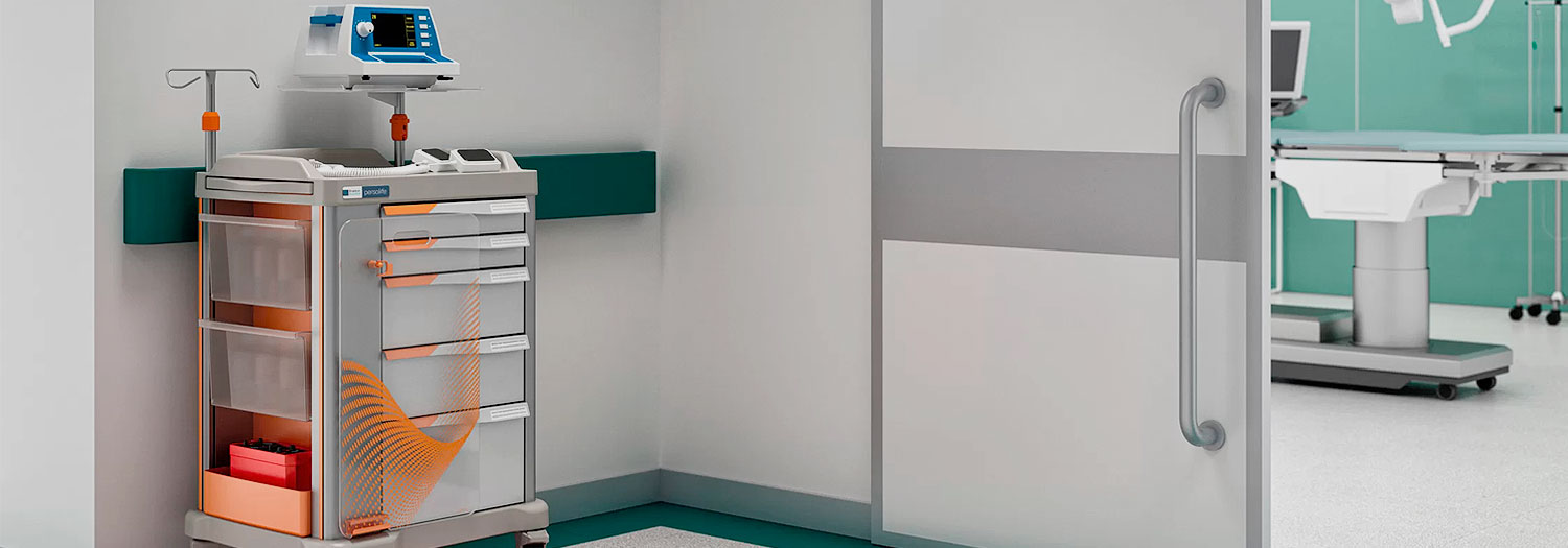 Header Preciso Multifunktionswagen in eine OP-Raum