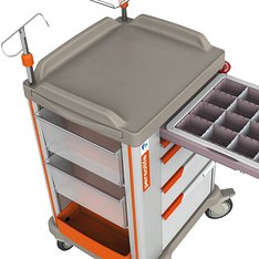 PERSOLIFE 400 medium von oben, mit geöffneter Schublade und unterteiltem Kassettenfach