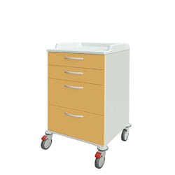 Pflegewagen mit 4 Schubladen, 600 mm