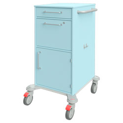 Visitenwagen 16524 mit einem Hängeausuge, einer Schublade und einer Tür, Schiebegriff