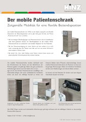 Flyer Mobiler Patientenschrank